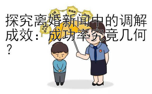 探究离婚新闻中的调解成效：成功率究竟几何？