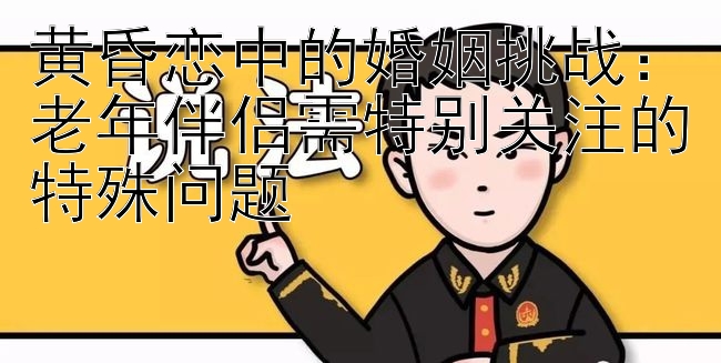 黄昏恋中的婚姻挑战：老年伴侣需特别关注的特殊问题