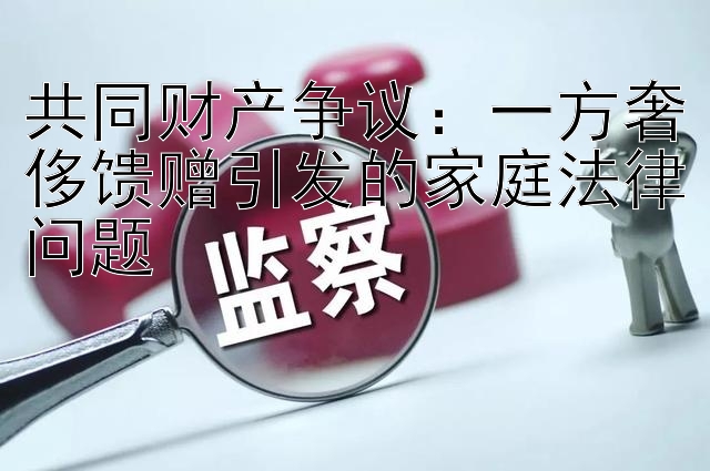 共同财产争议：一方奢侈馈赠引发的家庭法律问题