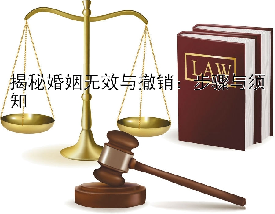 揭秘婚姻无效与撤销：步骤与须知