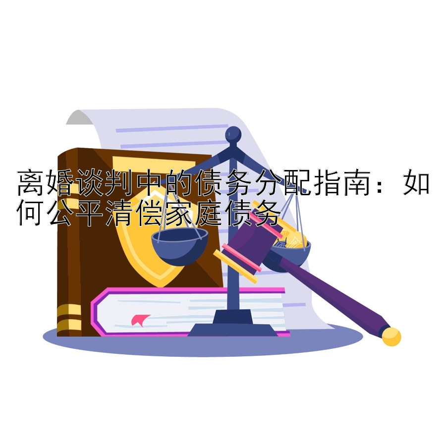 离婚谈判中的债务分配指南：如何公平清偿家庭债务