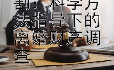 揭秘公平分割：科学方法指导下的离婚财产调查