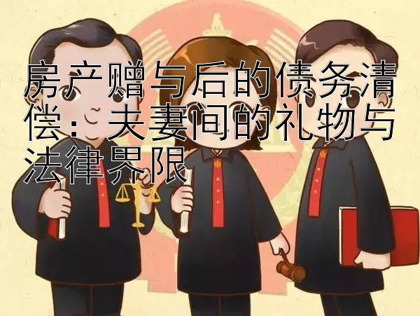 房产赠与后的债务清偿：夫妻间的礼物与法律界限