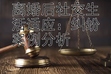 离婚后社交生活适应：纠纷案例分析