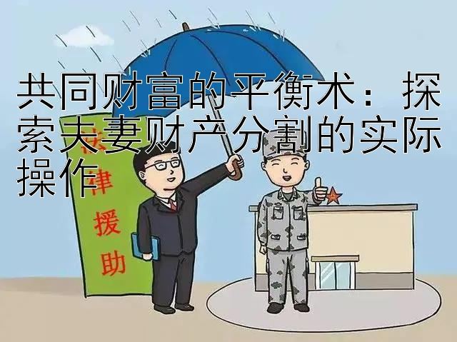 共同财富的平衡术：探索夫妻财产分割的实际操作