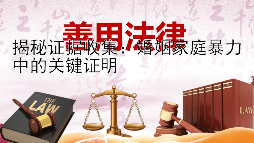 揭秘证据收集：婚姻家庭暴力中的关键证明