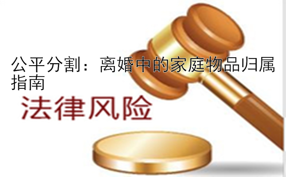 公平分割：离婚中的家庭物品归属指南