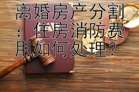 离婚房产分割：住房消防费用如何处理？