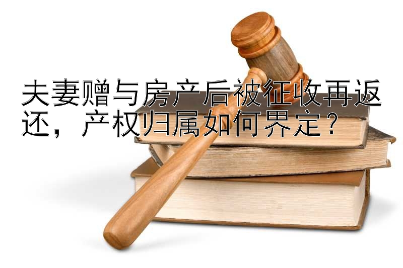 夫妻赠与房产后被征收再返还，产权归属如何界定？